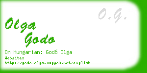 olga godo business card