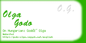 olga godo business card